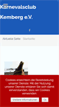 Mobile Screenshot of karneval-kemberg.de
